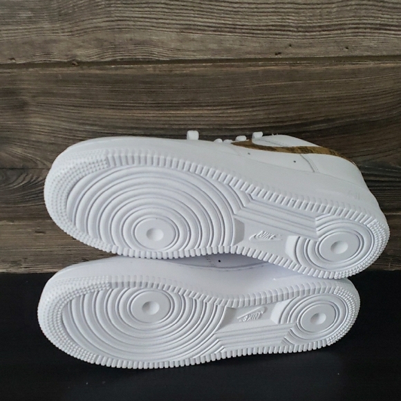 New Nike Air Force 1 White Sneakers Unisex Snake Print AF1 Casual Streetwear - Picture 8 of 9